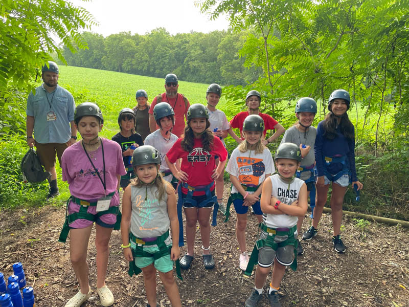 Young campers enjoying activities at Camp Fusion