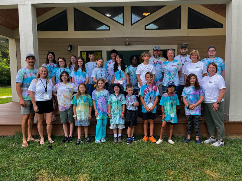 Camp Fusion group activity outdoors