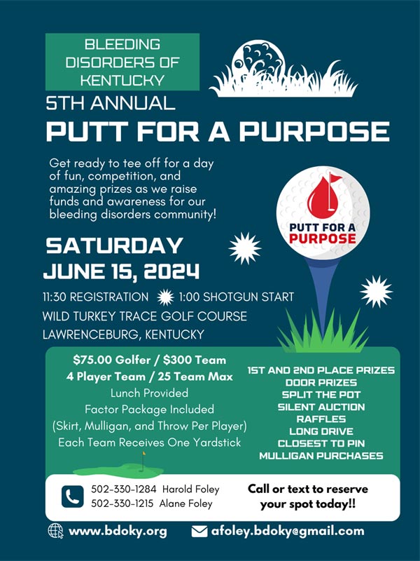 2024 Putt For A Purpose Flyer